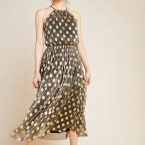 Anthropologie Confetti Halter Midi Dress XL